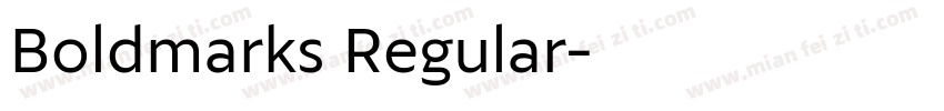 Boldmarks Regular字体转换